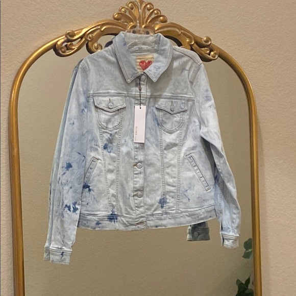 Slink Jeans Tie-Dye Denim Jacket Love Your Body Size 2X - Picture 6 of 10